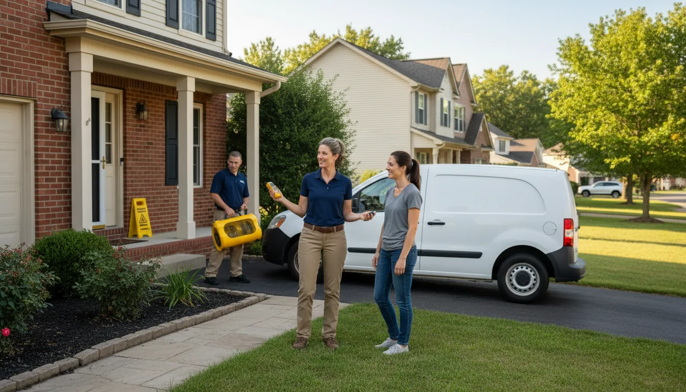 Residential water damage restoration in Hermanville, MS